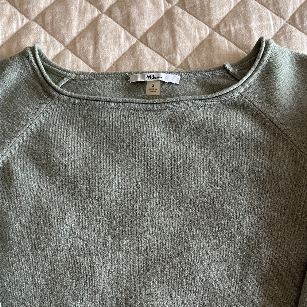 Milan Sage Green Crewneck Sweater